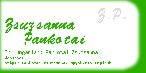 zsuzsanna pankotai business card